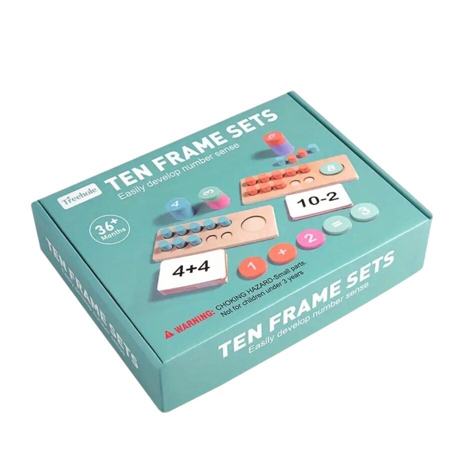 Drewniany zestaw matematyczny Montessori nauka cyfr 0-10