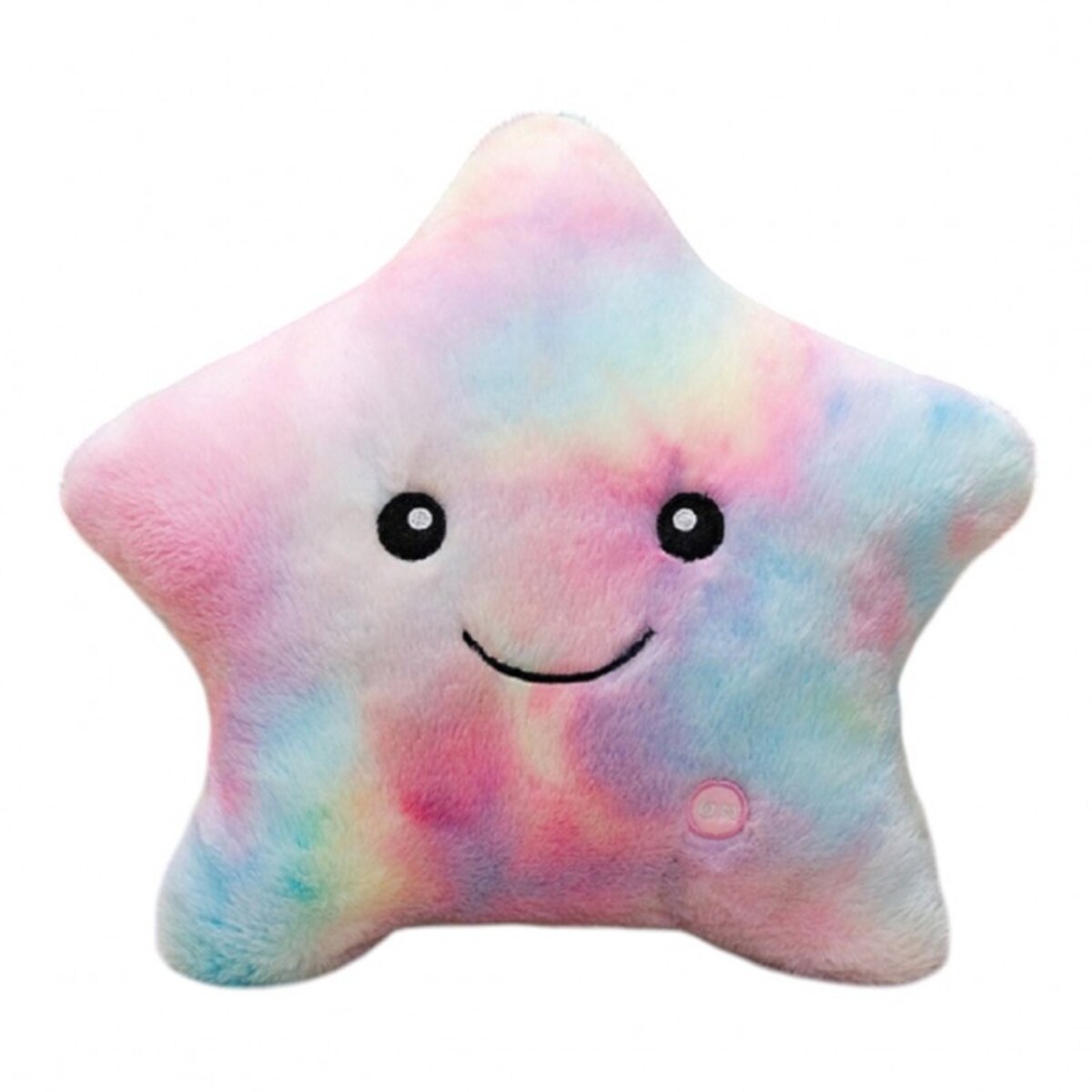 Poduszka w kształcie Gwiazdki Róż Ombre LED, piękna welurowa 40x35 cm PDS20