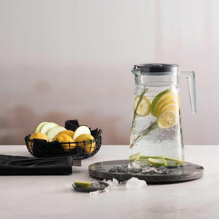 DZBANEK SZKLANY NA WODĘ NAPOJE 2 L w napisy PASABAHCE szklany soki prezent