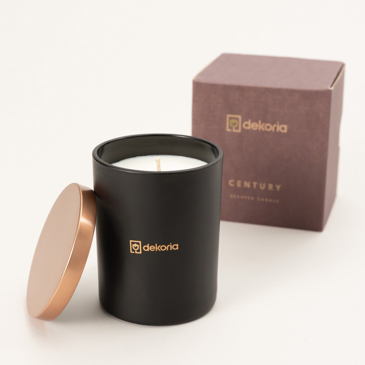 Świeca zapachowa sojowa Century, 8x8x10 cm