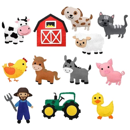 Farma - filcowy zestaw do szycia DIY - 12 elementów