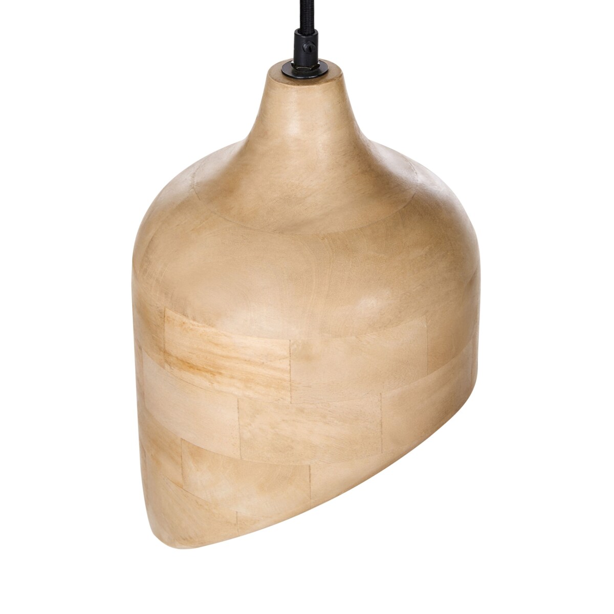 Lampa wisząca GANDAKI Drewno mango Jasnobrązowy