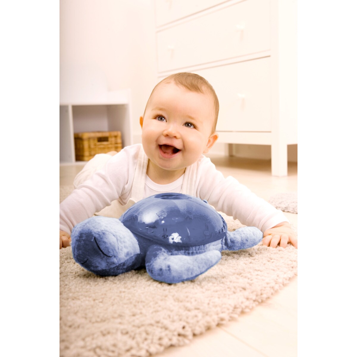 Projektor z pozytywką - Żółw podwodny fioletowy ECO - Cloud b® Tranquil Turtle™