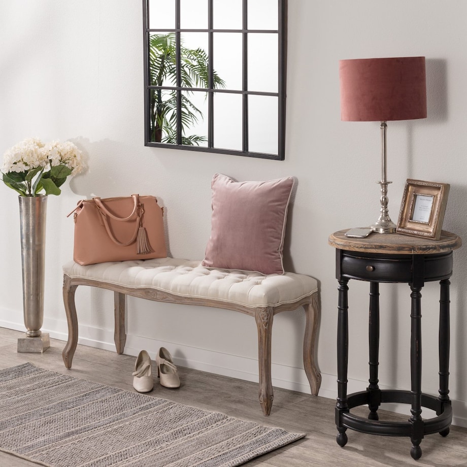 Ławka Isacco cream 114x38x48cm, 114 x 38 x 48 cm