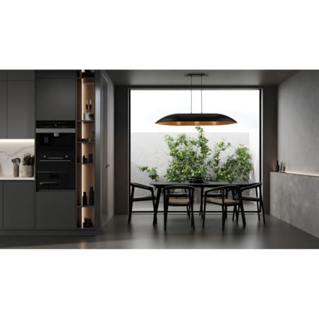 Wisząca lampa do salonu Gondola L 40634 Sigma łódka czarna miedziana