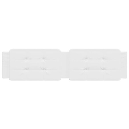 vidaXL Poduszka na wezgłowie, Zadar, biała, 200 cm, sztuczna skóra