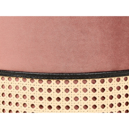 Puf welurowy ⌀ 35 cm różowy YANKTON