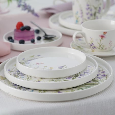 VILLA ITALIA Talerzyk deserowy 15 cm porcelanowy VIOLA