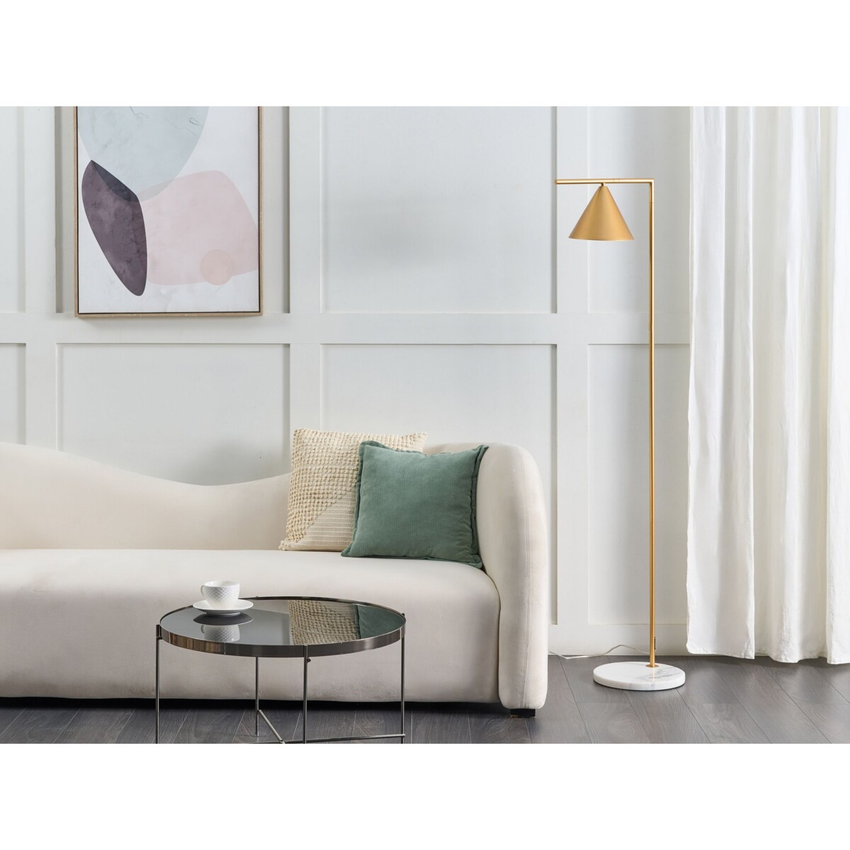 Lampa podłogowa MOCAL Metal Złoty