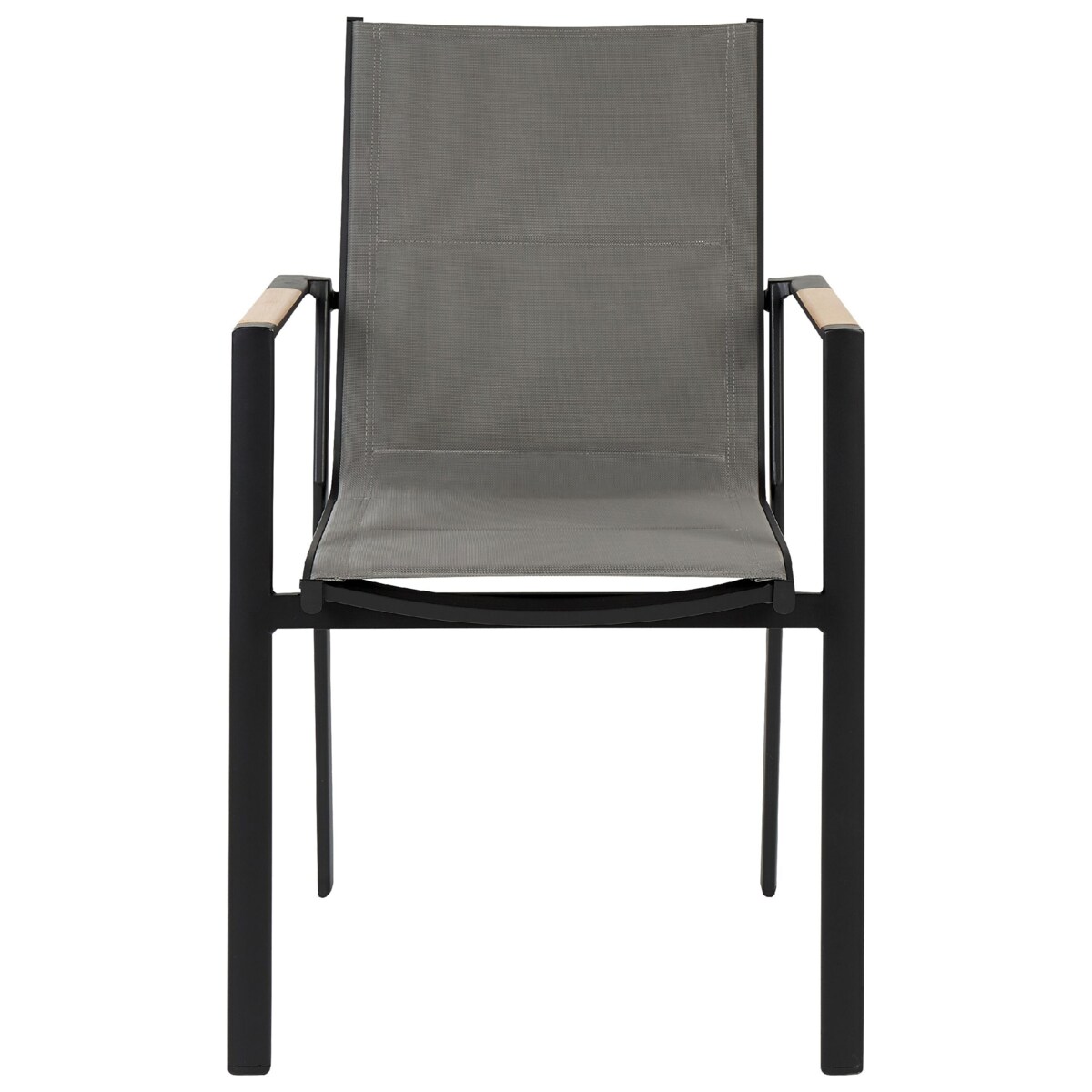 Zestaw 4 krzeseł ogrodowych czarny BUSSETO