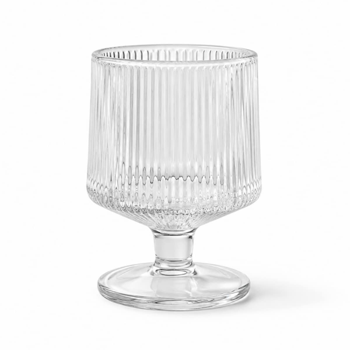 Zestaw 6 szt szklanek ryflowanych na nóżce do deserów, drinków 250ml SZK227ZESTAW6