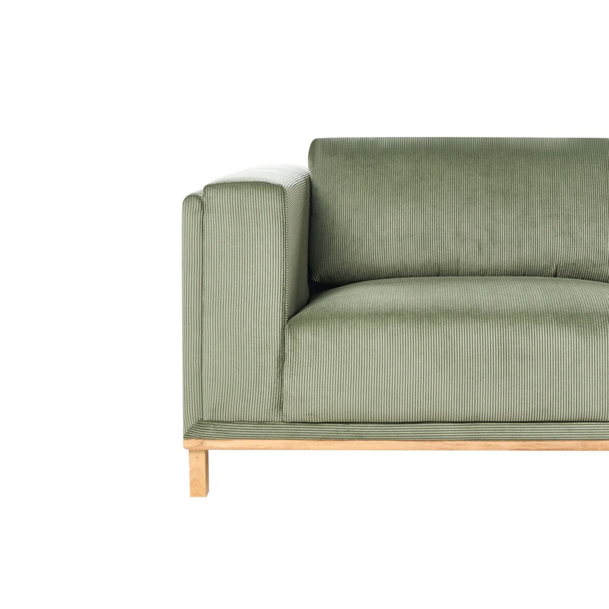 Narożnik dla 5 osób VENG Sztruks Zielony Lewostronny