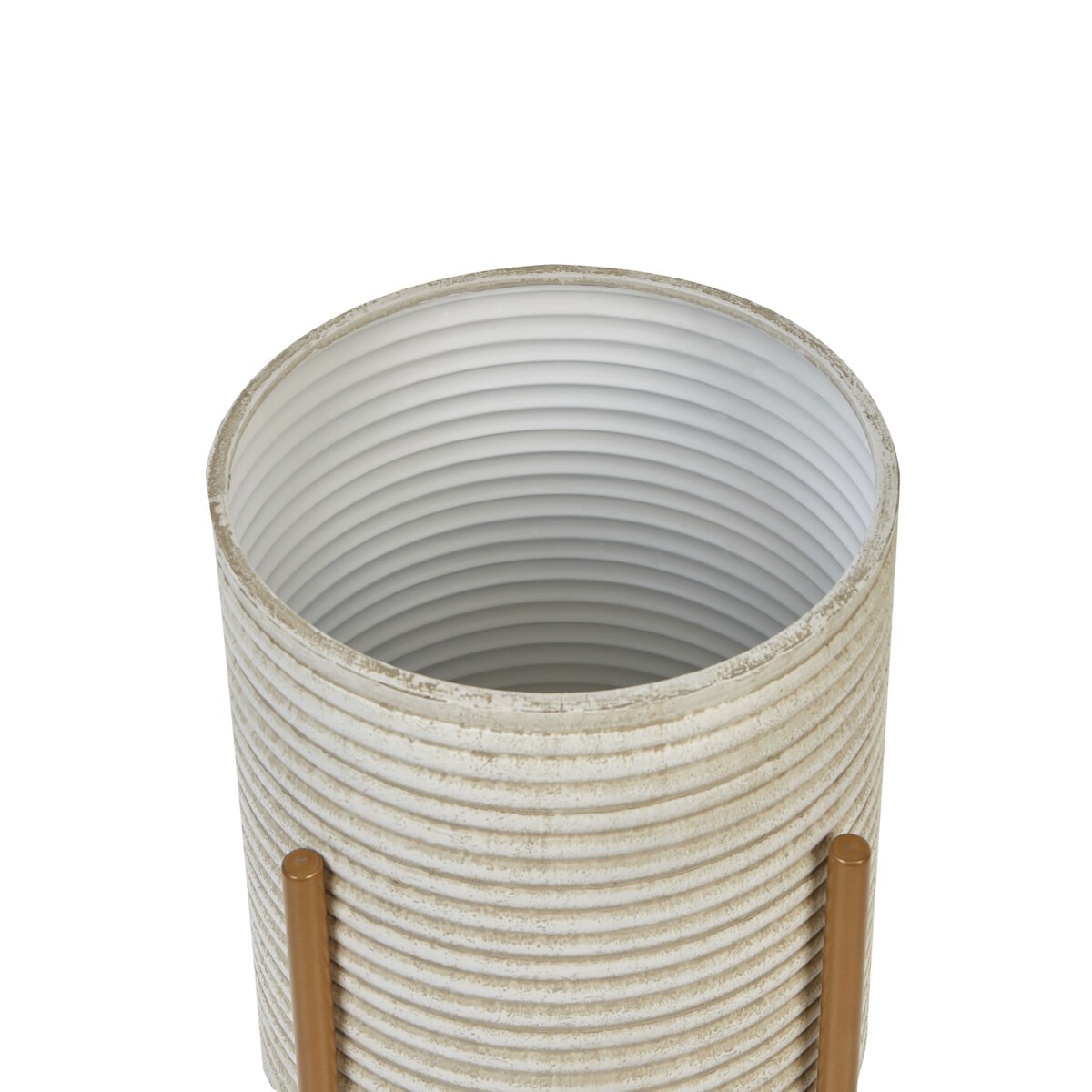 Doniczka na stojaku 31 x 31 x 58 cm beżowa ALPINUS