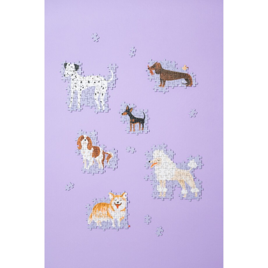 Muno Puzzle "Psinki" by Weronika Cholewa Puzzle z psami 1000 el. w eco woreczku