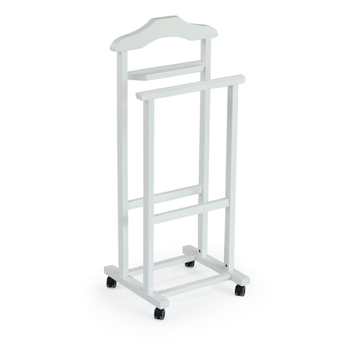 ARREDAMENTI MIRANO Wieszak do sypialni - 105 x 46 cm, biały