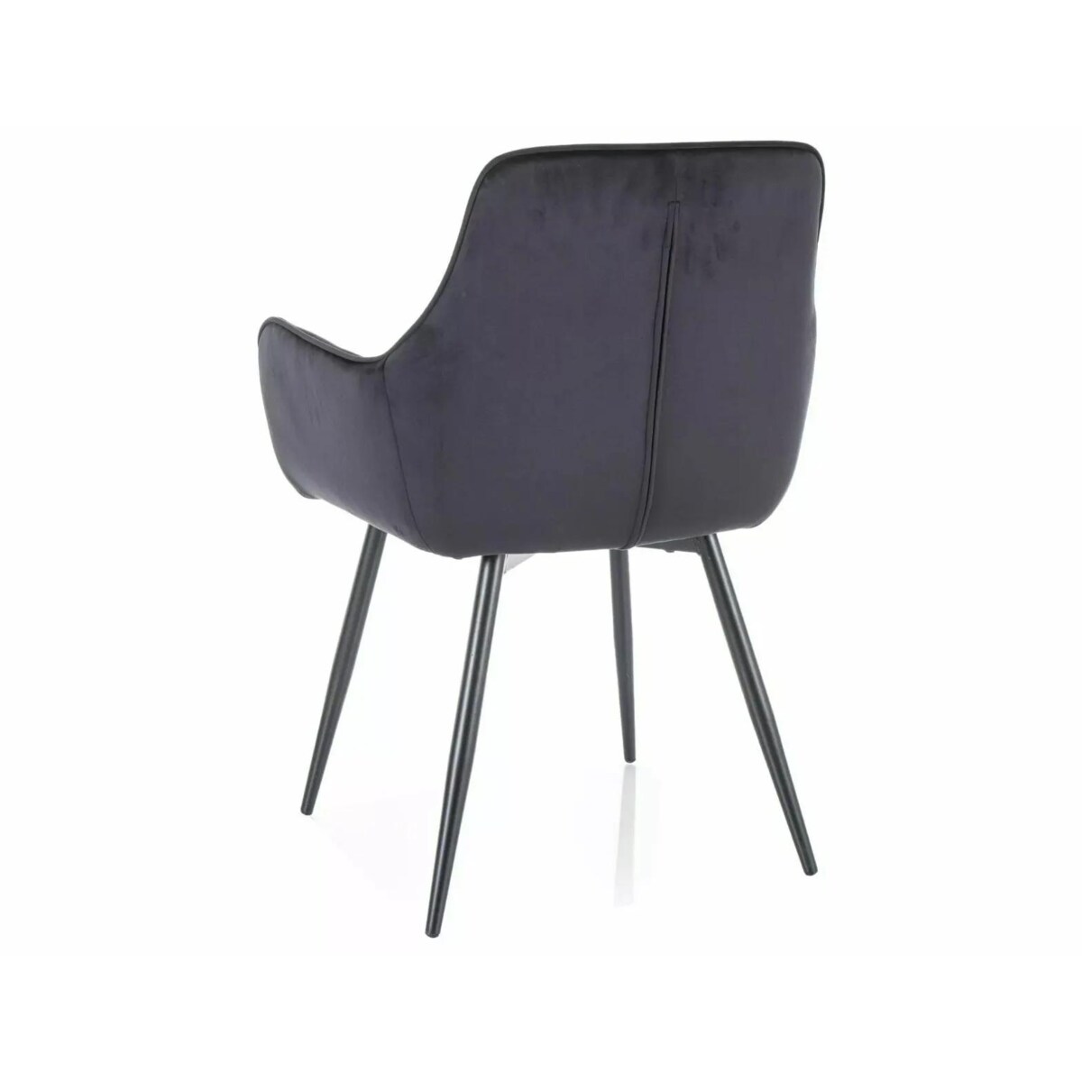 Krzesło tapicerowane FIG VELVET czarne