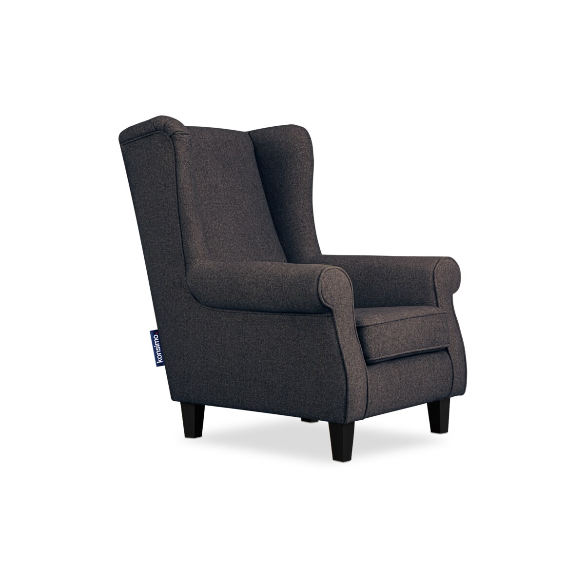 KONSIMO MILES Fotel, kolor niebieski zielony