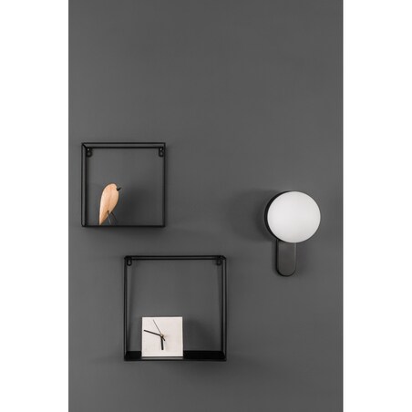 KUUL D czarna lampa ścienna / kinkiet z podwyższoną szczelnością IP44