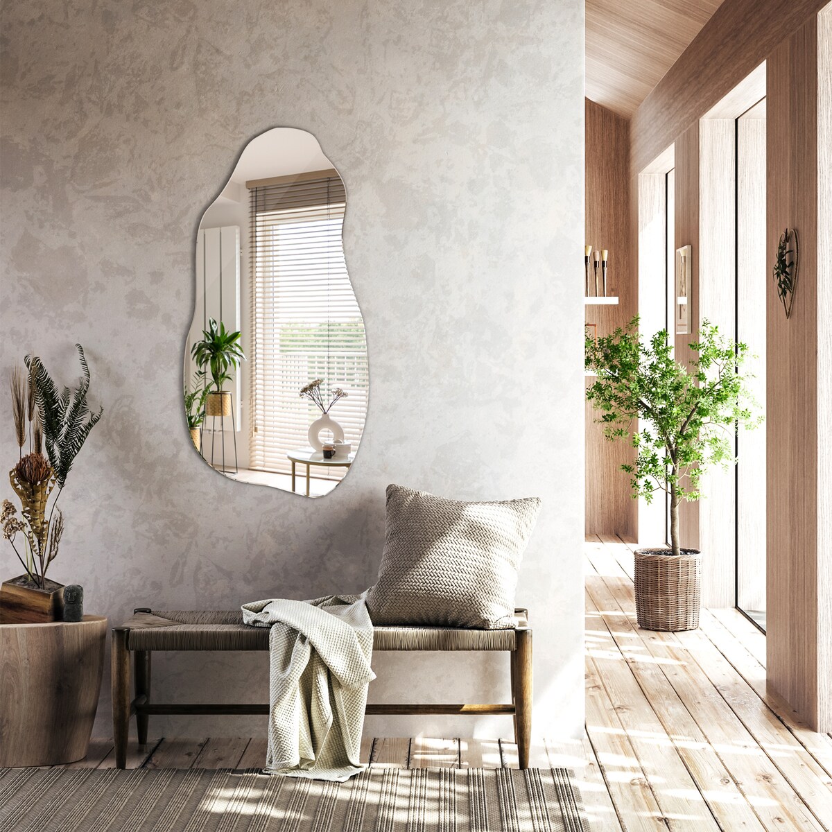 Lustro Faliste Gruszka 45x90 cm