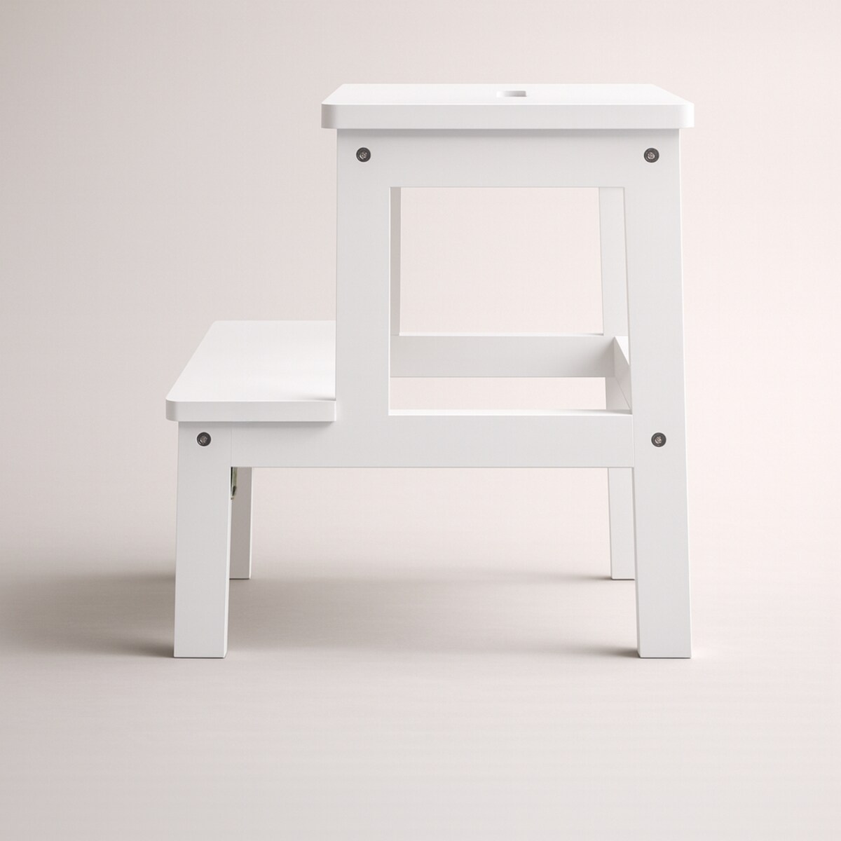 Bambusowy taboret ze schodkiem KROK, wys. 46 cm