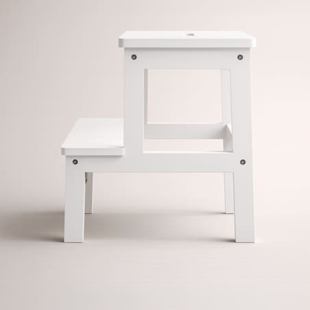 Bambusowy taboret ze schodkiem KROK, wys. 46 cm