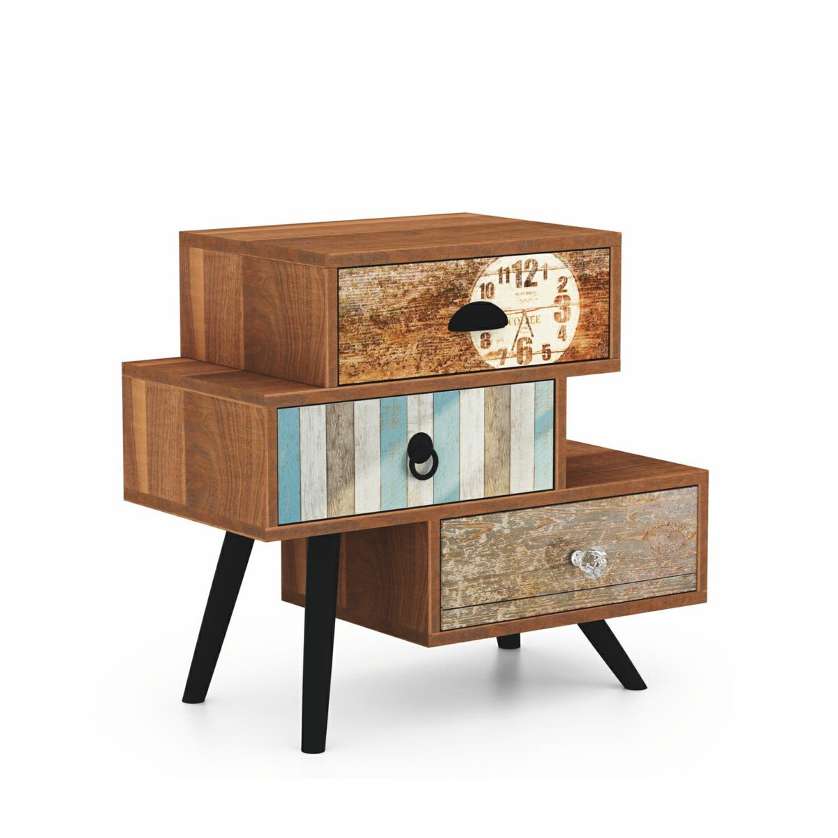 SZAFKA NOCNA Kaliope 59/29/53 cm rustykalna 3 SZUFLADY