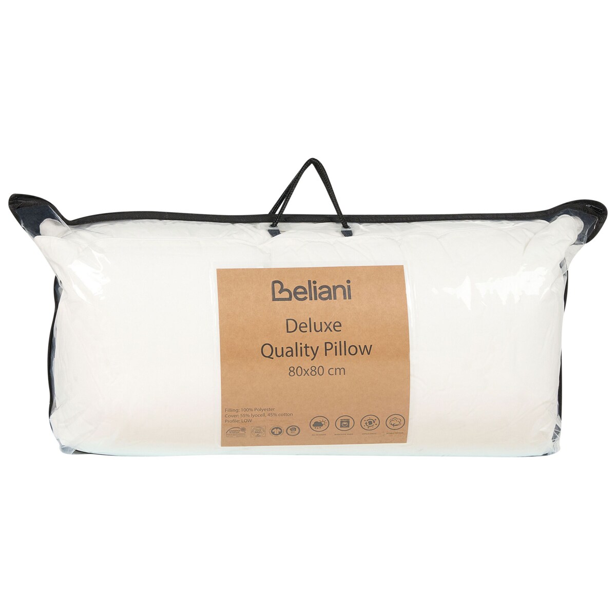 Poduszka poliestrowa niska 80 x 80 cm HUANGSHAN