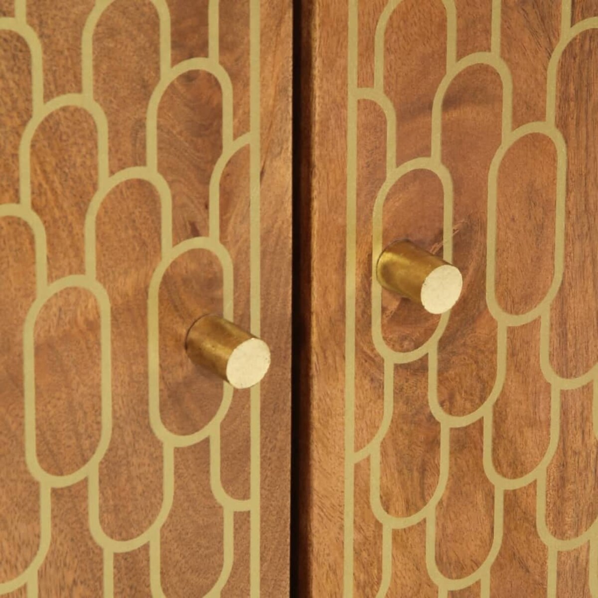 vidaXL Szafka, 60x33x75 cm, lite drewno mango