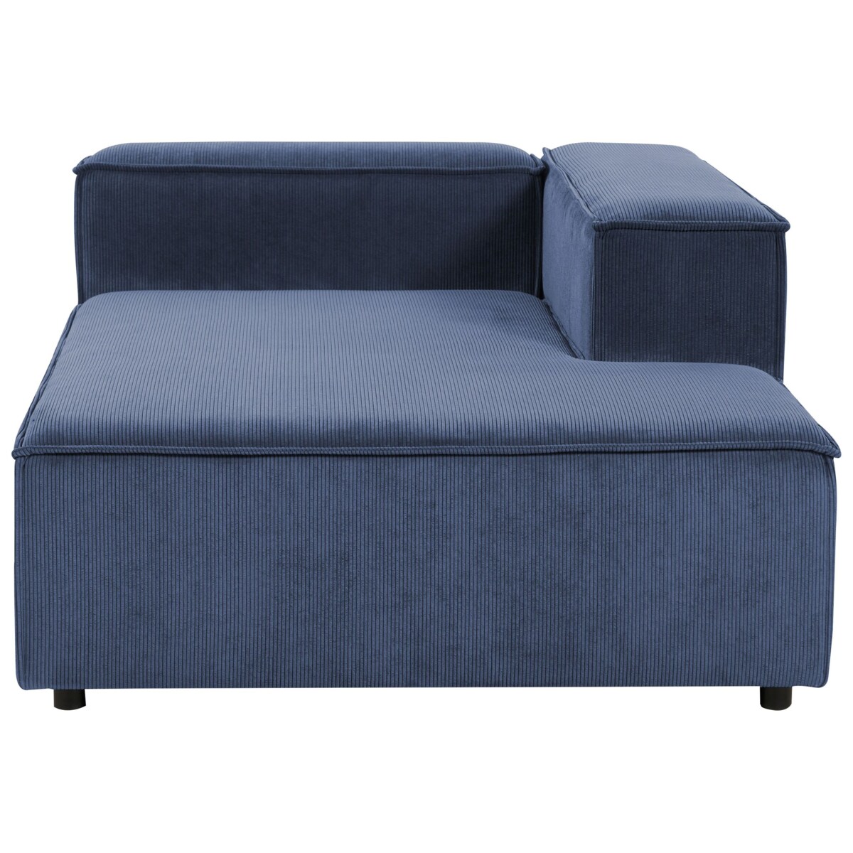 Szezlong lewostronny ARDAL Sztruks Ciemnoniebieski