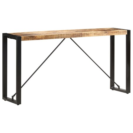 vidaXL Stolik typu konsola, 150 x 35 x 76 cm, lite drewno mango