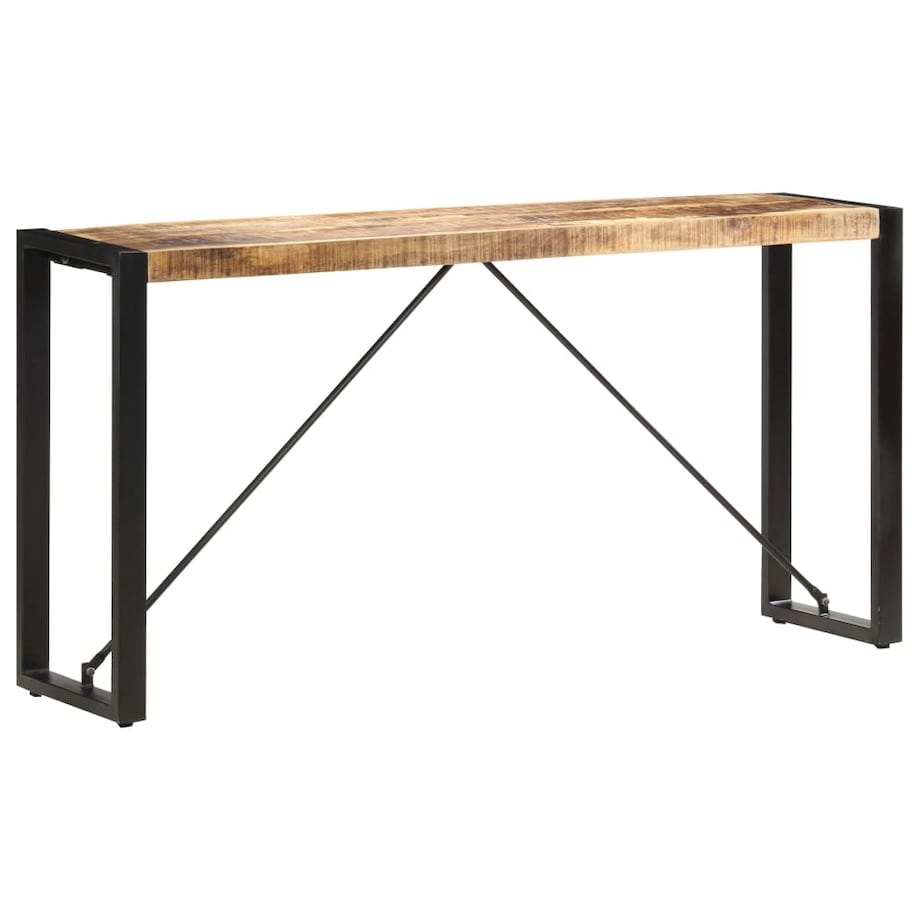 vidaXL Stolik typu konsola, 150 x 35 x 76 cm, lite drewno mango