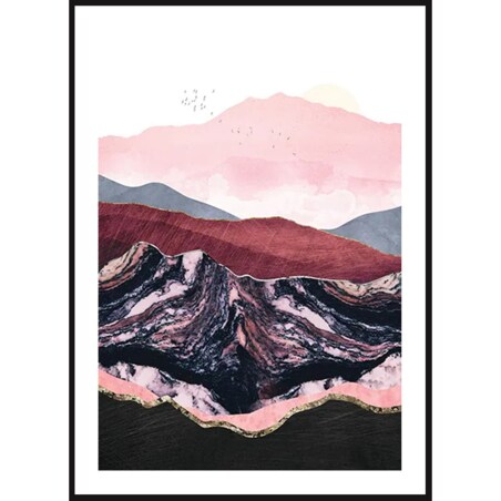Poster Story, Plakat, Obraz - Purpurowe Góry, wymiary 42 x 60 cm