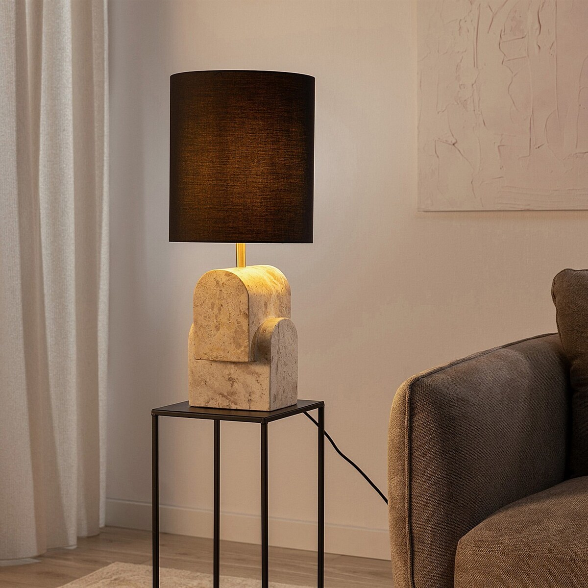 Lampa stołowa Petra 64 cm, 28x28x64 cm