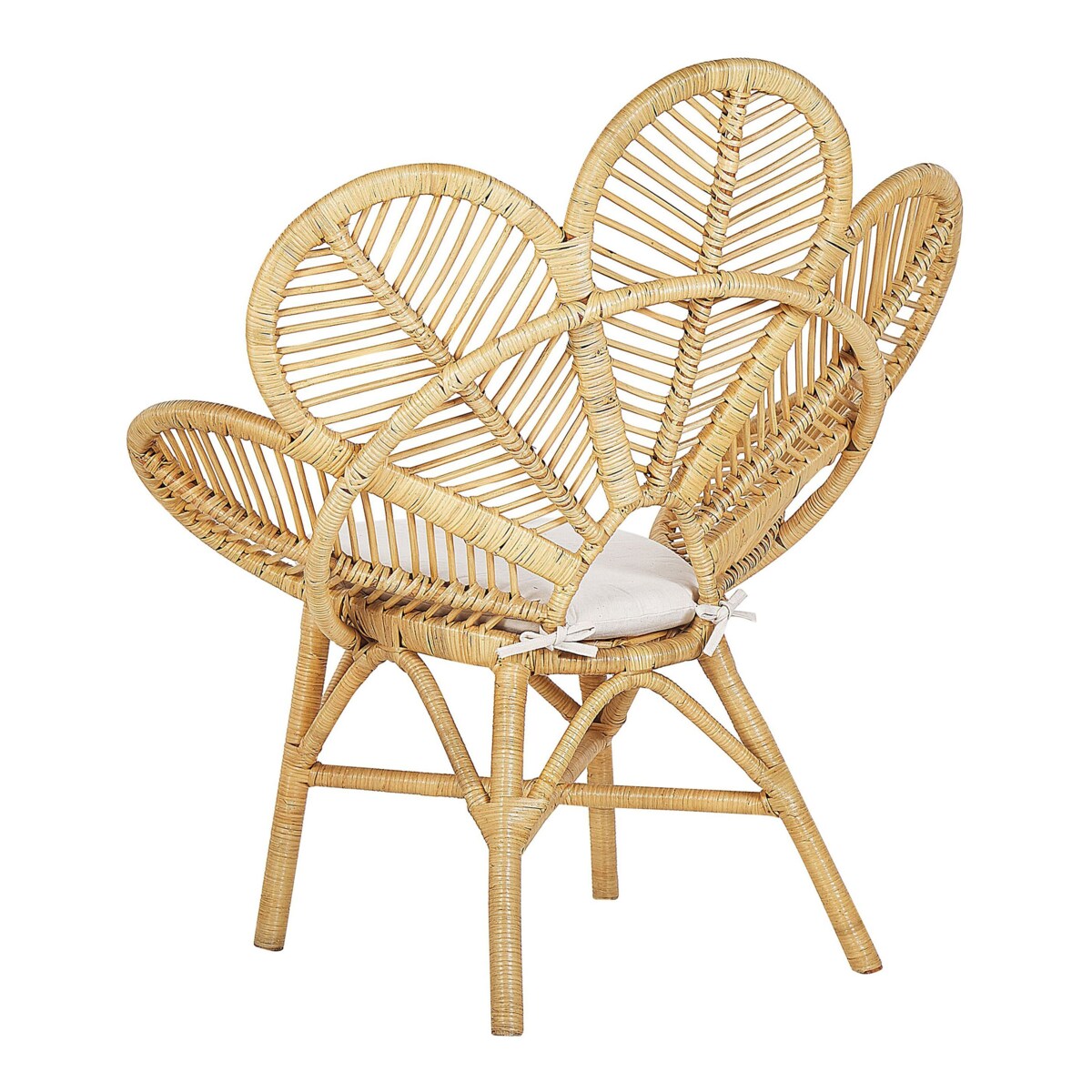 Krzesło ogrodowe Zestaw 2 Rattan Beżowy FLORENTINE