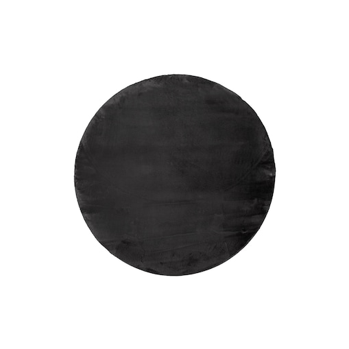 Dywan Rabbit okrągły Antracyt Futro Królika Topila 4000 futrzany 120x120