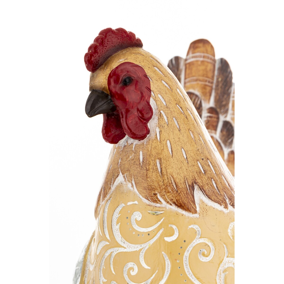 Dekoracja - brązowa kura 26x12x16 cm TOA duża