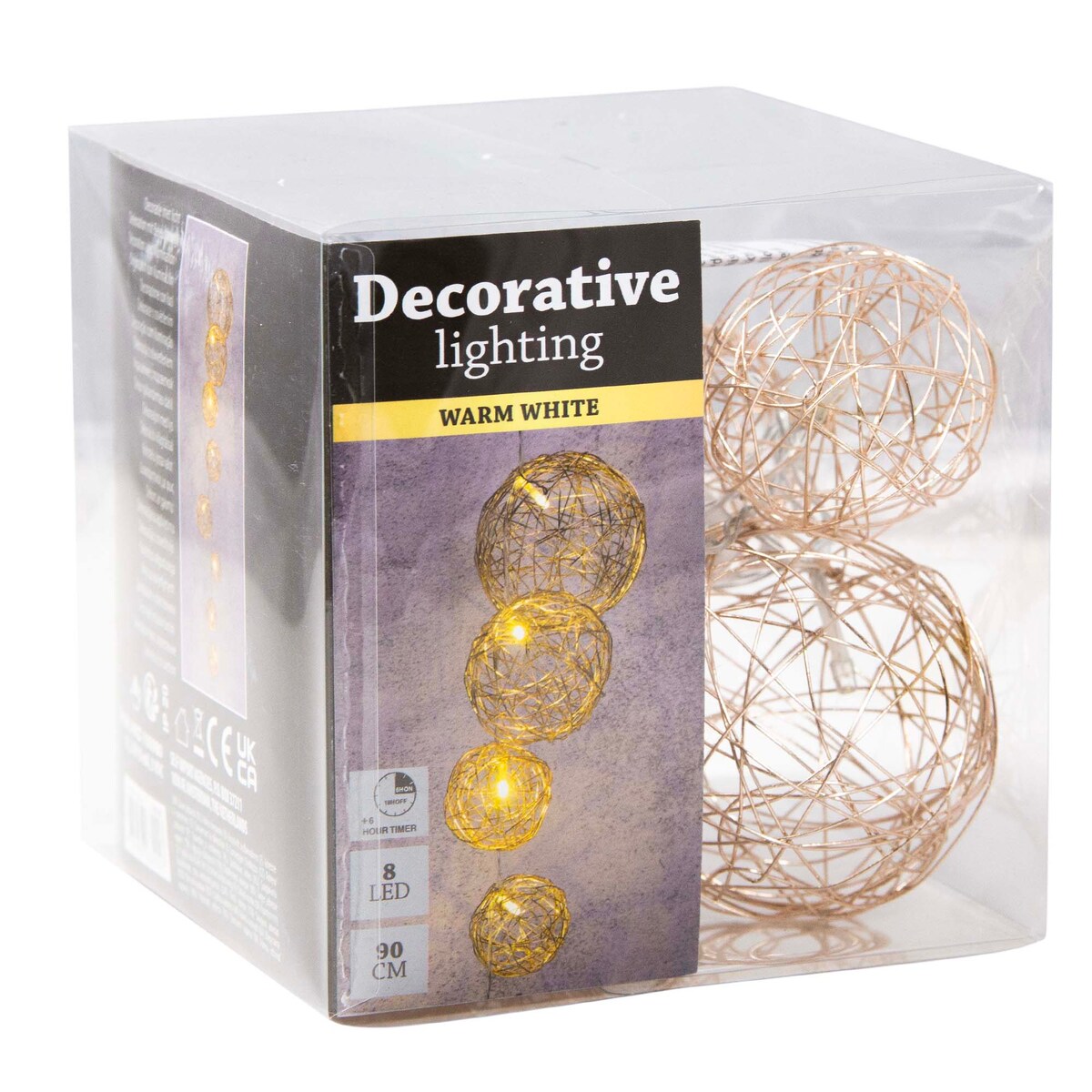 Girlanda Świąteczna Lampki Na Baterie Wisząca Kula