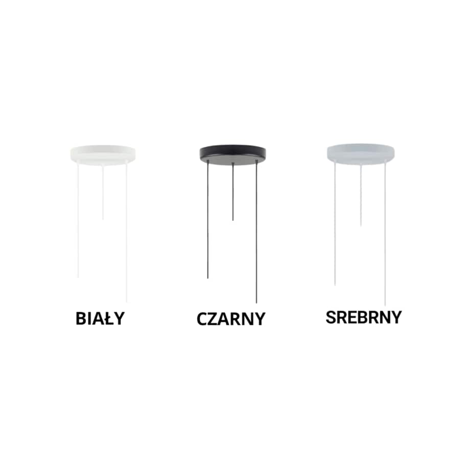 Lampa wisząca zwis żyrandol sufitowa z abażurami walec JAZZ Z3
