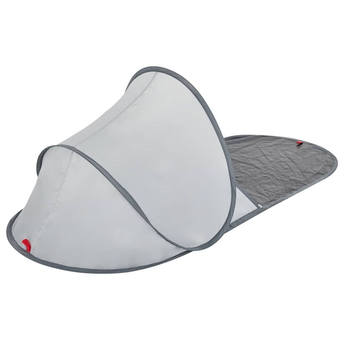 vidaXL Namiot plażowy typu pop-up, szary, wodoszczelny