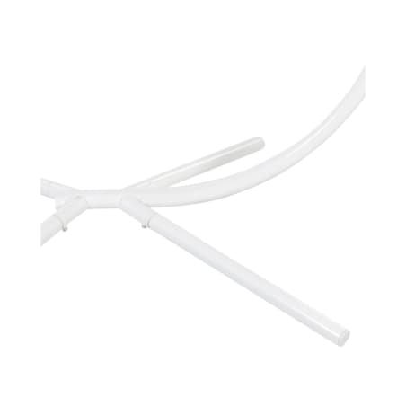 Fotel wiszący ze stojakiem biały ARCO