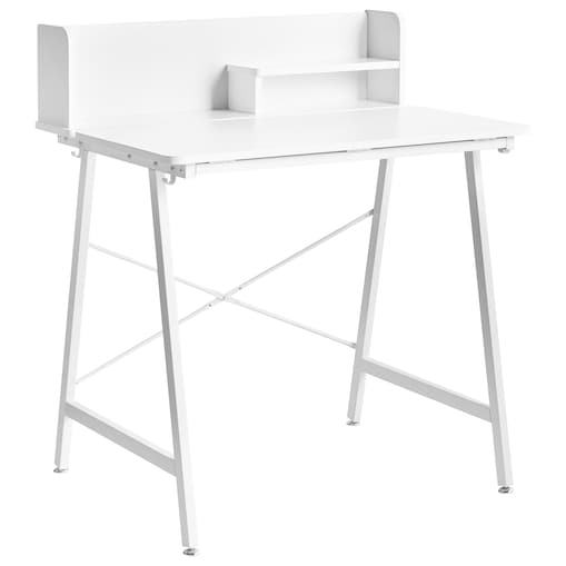 Biurko kreślarskie z regulowanym blatem ALAND 80 cm 62 cm Biały