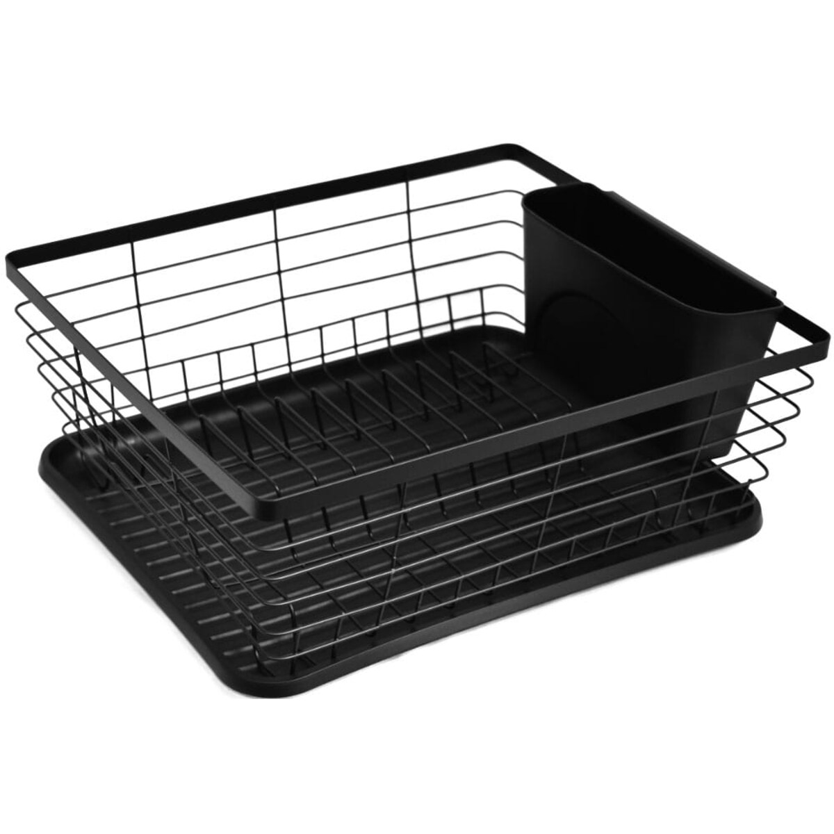 Suszarka do naczyń stojąca jednopoziomowa 36x30x14.5cm czarna KINGHOFF