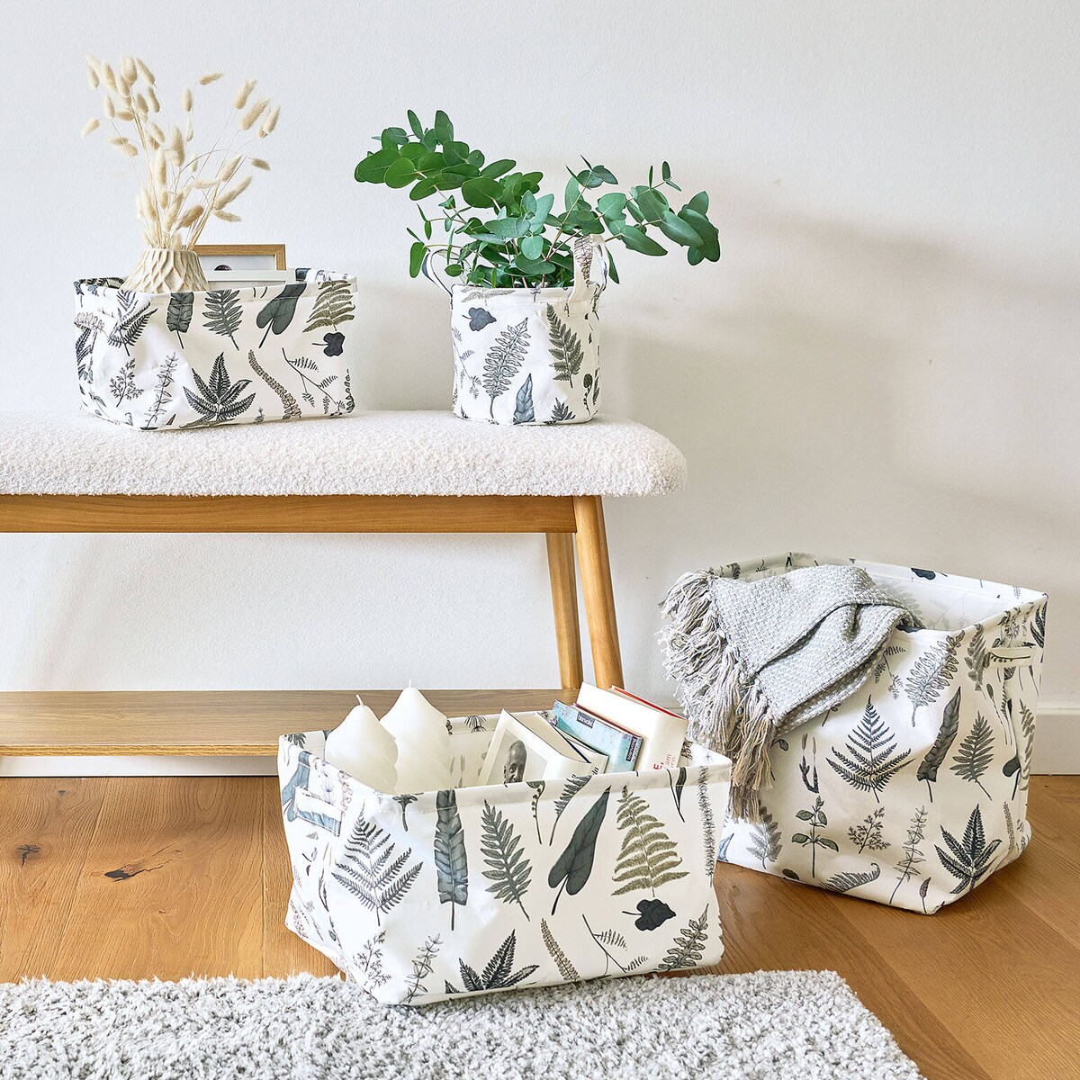 Tekstylny kosz do przechowywania, 31 x 31 x 30 cm