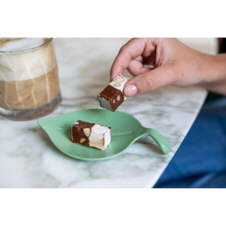 Spodeczki na przekąski LEAF-ON - 4 sztuki w komplecie, KOZIOL