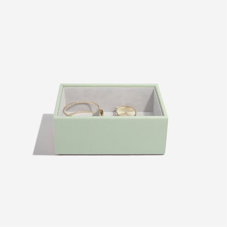 Szkatułka na biżuterię Stackers open mini zieleń szałwiowa