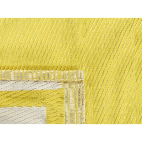 Dywan zewnętrzny 120 x 180 cm żółty ETAWAH
