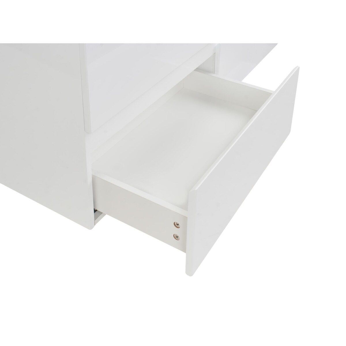 Szafka łazienkowa wisząca z podwójną umywalką CARDIEL 120 cm 52 cm Biały