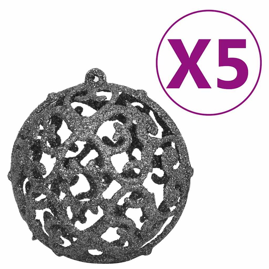 vidaXL Sztuczna choinka z lampkami i bombkami, zielona, 150 cm, PVC