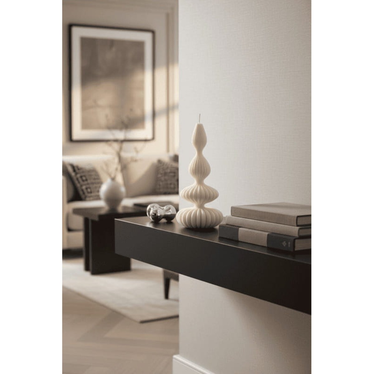 Świeca sojowa Elise o geometrycznej formie – elegancka dekoracja do stylowego wnętrza