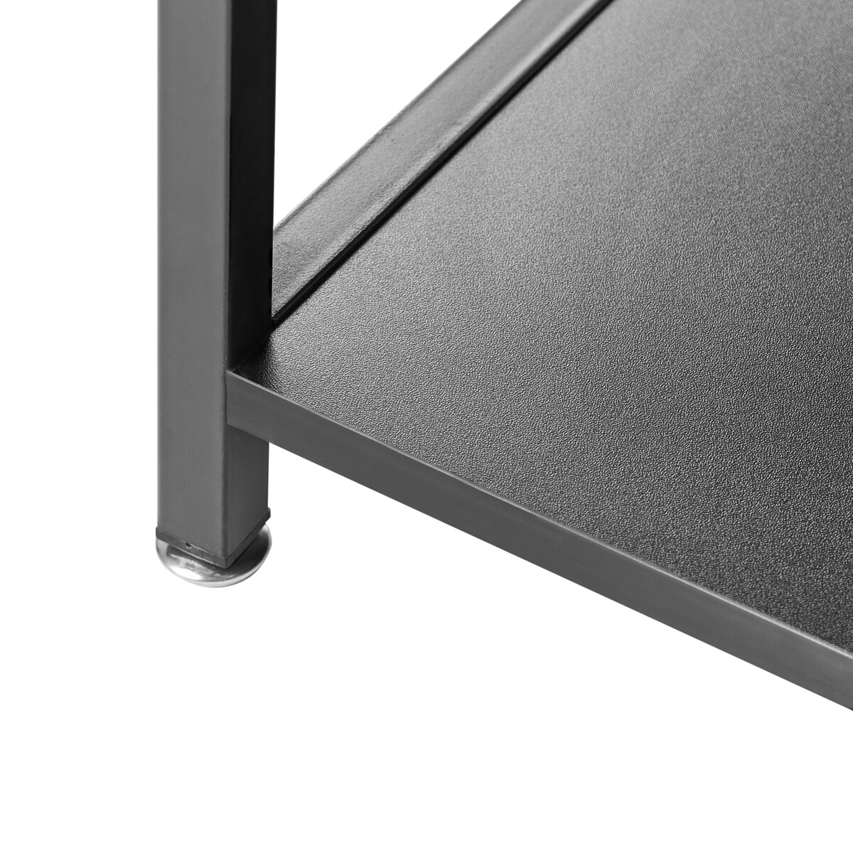 Biurko CADDO Czarny 120 cm 60 cm z półkami